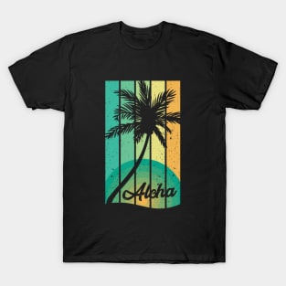 Aloha Tropical summer Retro Design T-Shirt